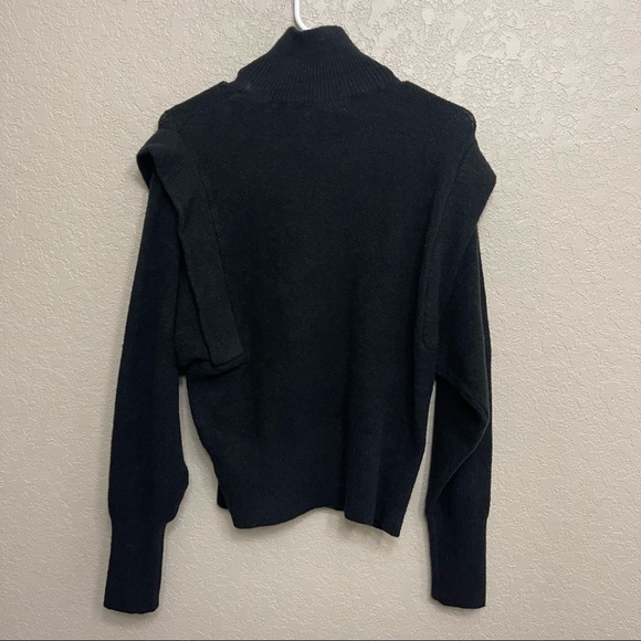 NWT Prologue  Black Wool Blend Mock Turtleneck Sweater Size Small - Picture 4 of 9
